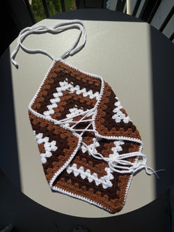 Granny Square Halter Top - Stitched By Dragonz