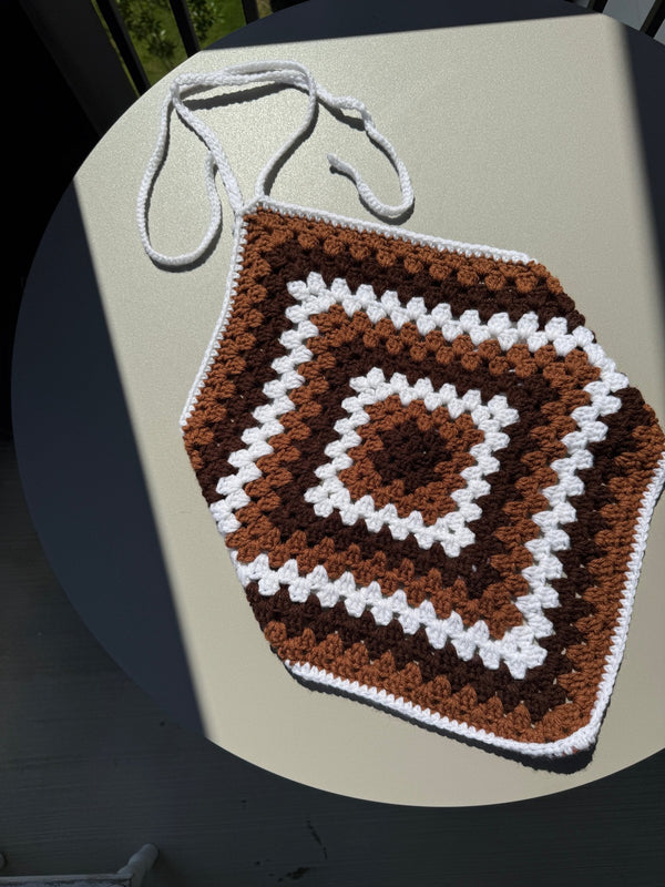 Granny Square Halter Top - Stitched By Dragonz